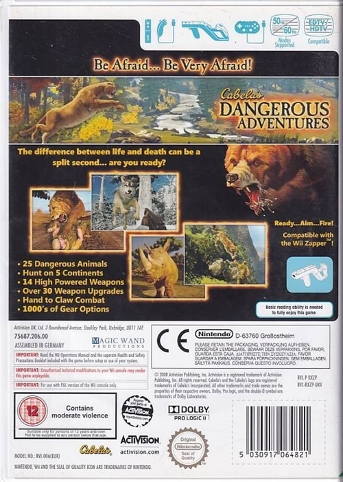 Dangerous Adventures - Wii (B Grade) (Genbrug)